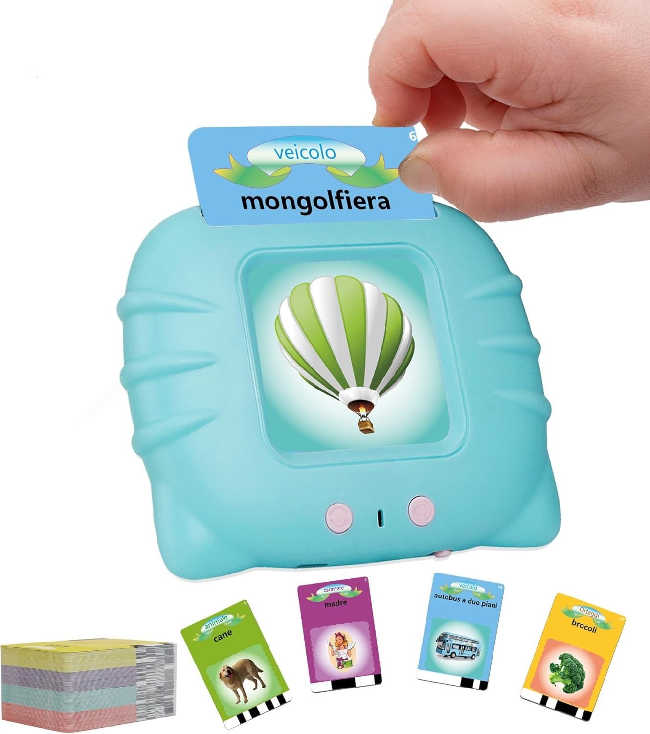 Schede didattiche parlanti  giocattoli per bambini da 1 a 12 anni 224 parole