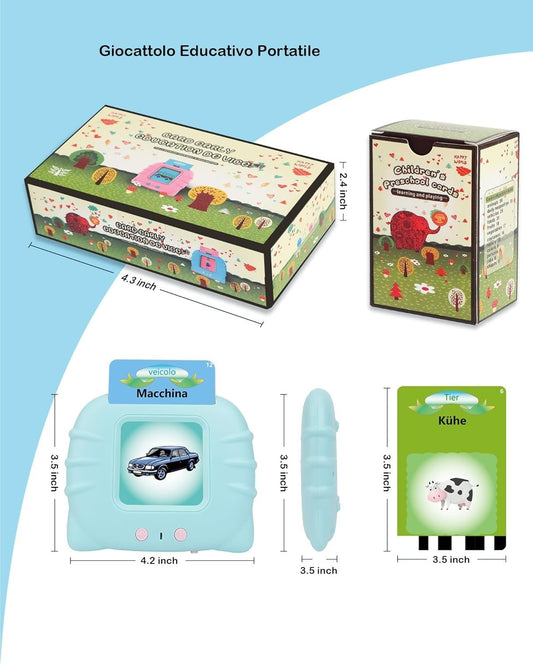 Schede didattiche parlanti  giocattoli per bambini da 1 a 12 anni 224 parole