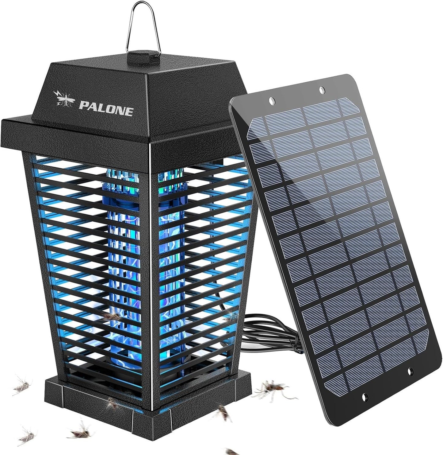 Zapper solare per insetti 4500V elettrico per zanzare mosche e moscerini PALONE