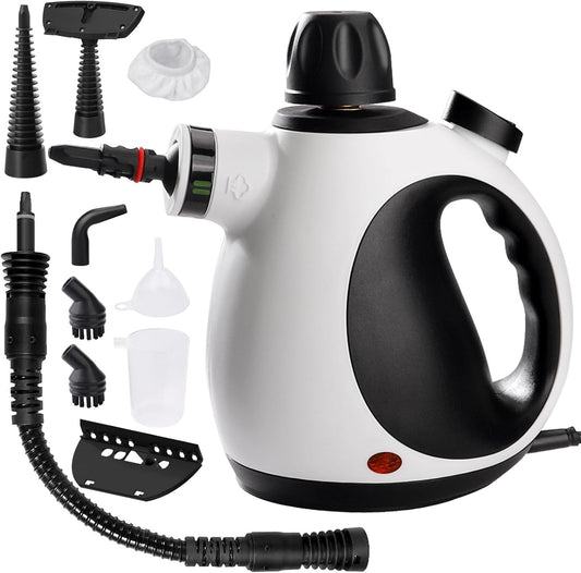 Pulitore a vapore portatile vaporizzatori per la pulizia della casa 10 accessori
