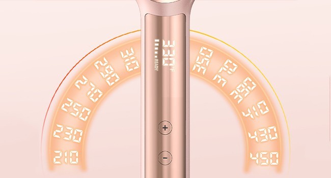 Spazzola Lisciante per Capelli Oro Rosa Pettine Lisciante Ionico Terviiix