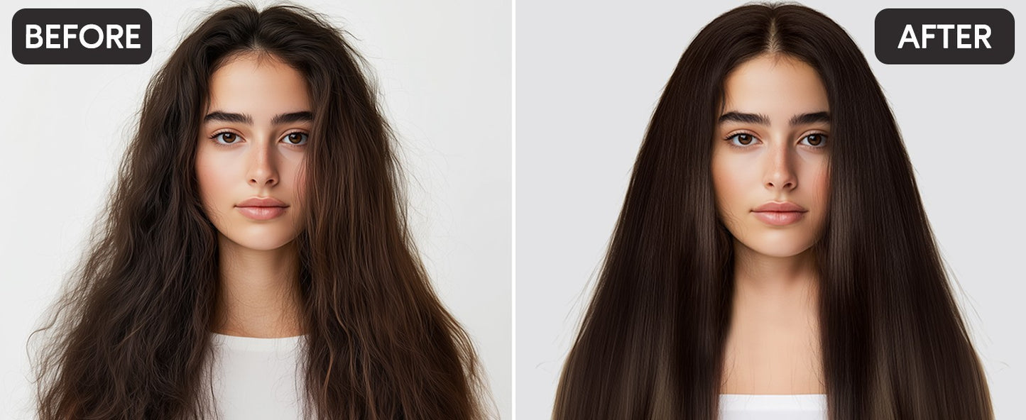 Spazzola Lisciante per Capelli Oro Rosa Pettine Lisciante Ionico Terviiix