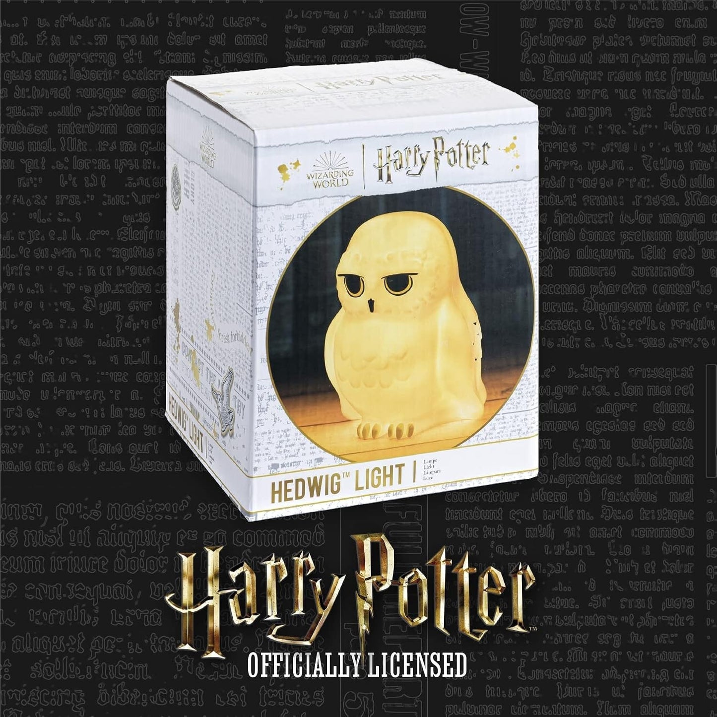 Lampada da notte portatile ufficiale di Harry Potter, Hedwig, regalo per bambini