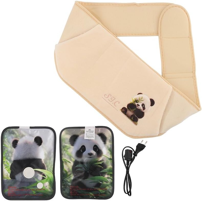 Borsa dell'acqua calda elettrica in peluche da 500 W, rimovibile e lavabile.