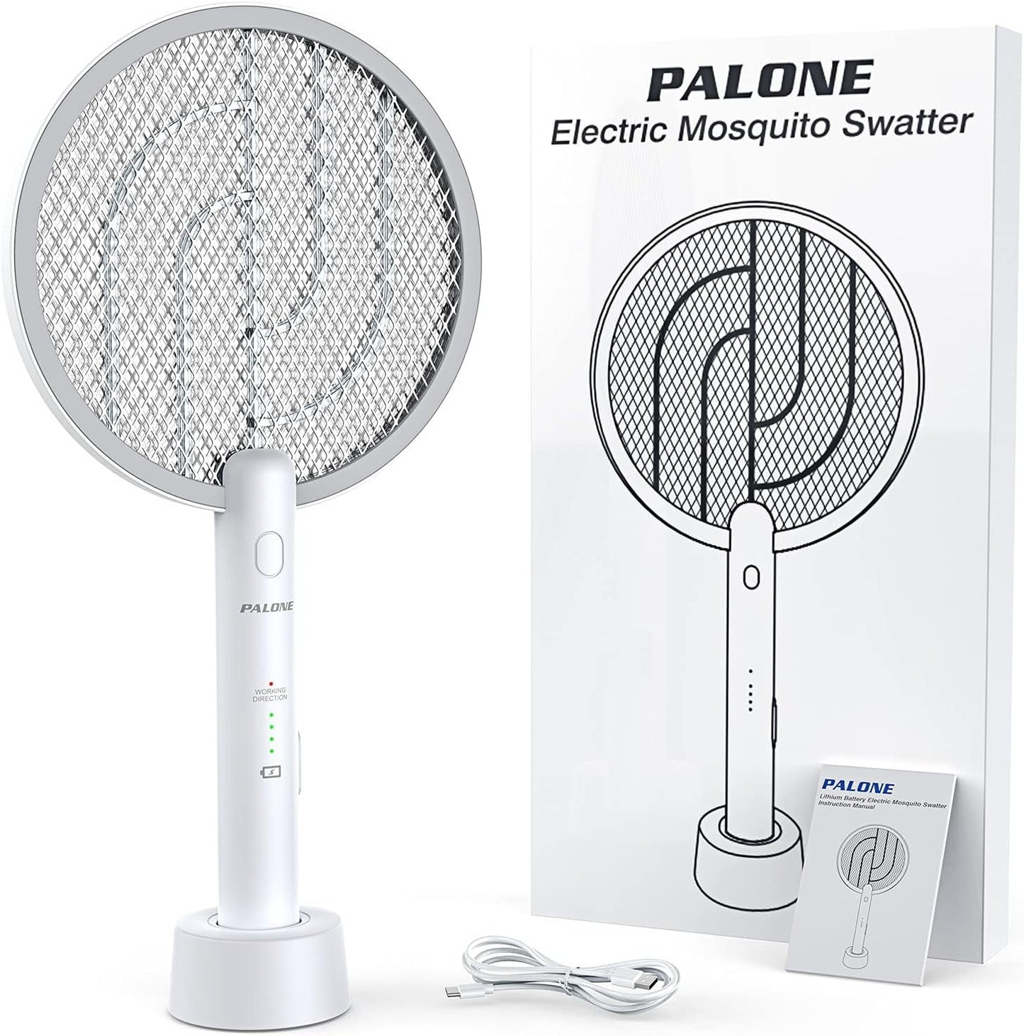 Racchetta antizanzare elettrica con LED ricaricabile tramite USB PALONE