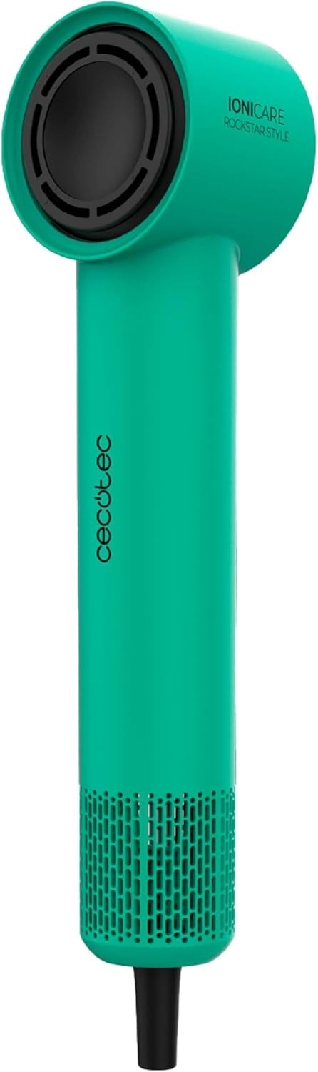 Asciugacapelli Cecotec Ionicare Rockstar Style Green, compatto e leggero, 1500 W