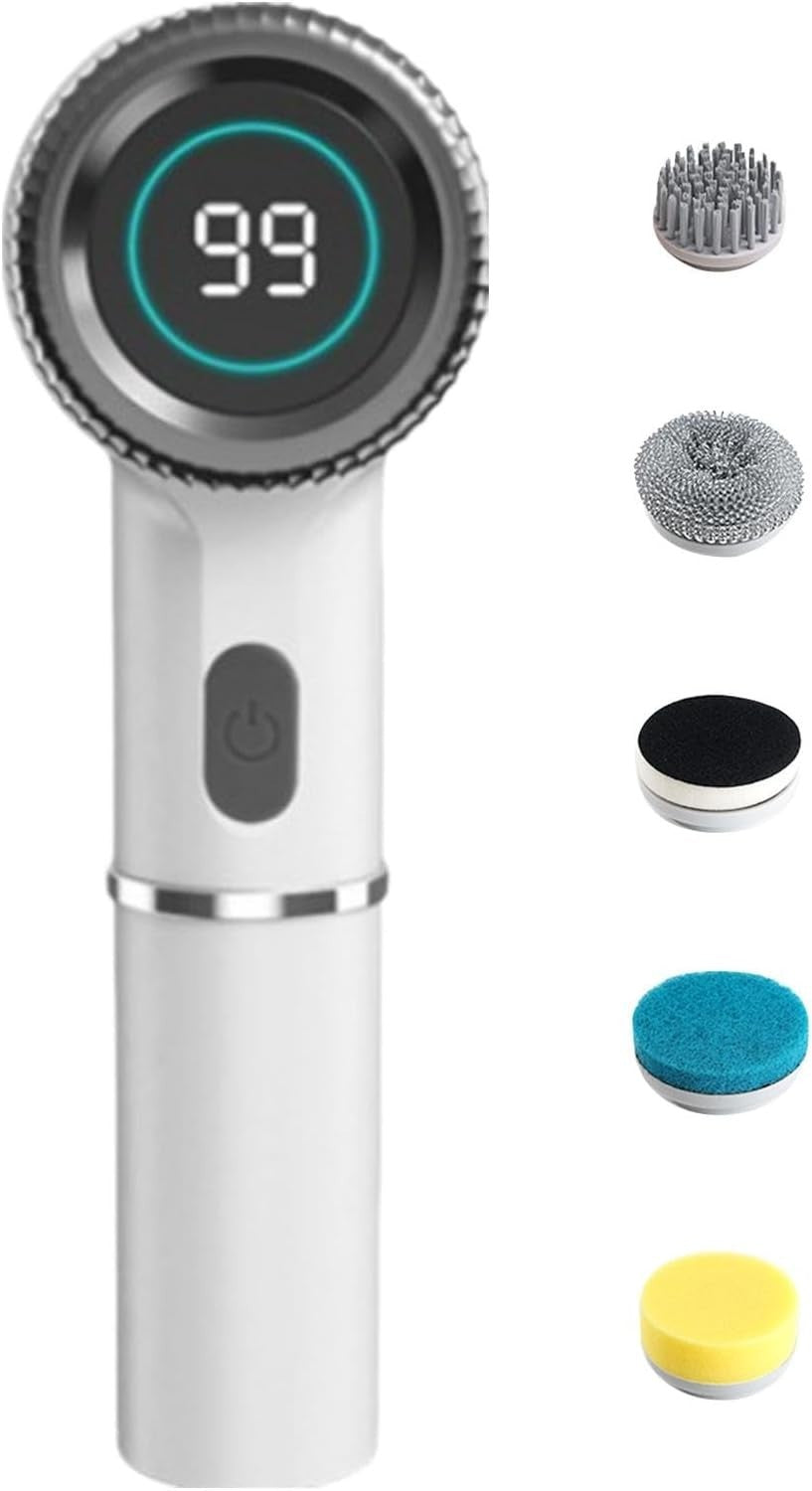 Spazzola rotante per la pulizia 5 spazzole per la pulizia sostituibili senza fil