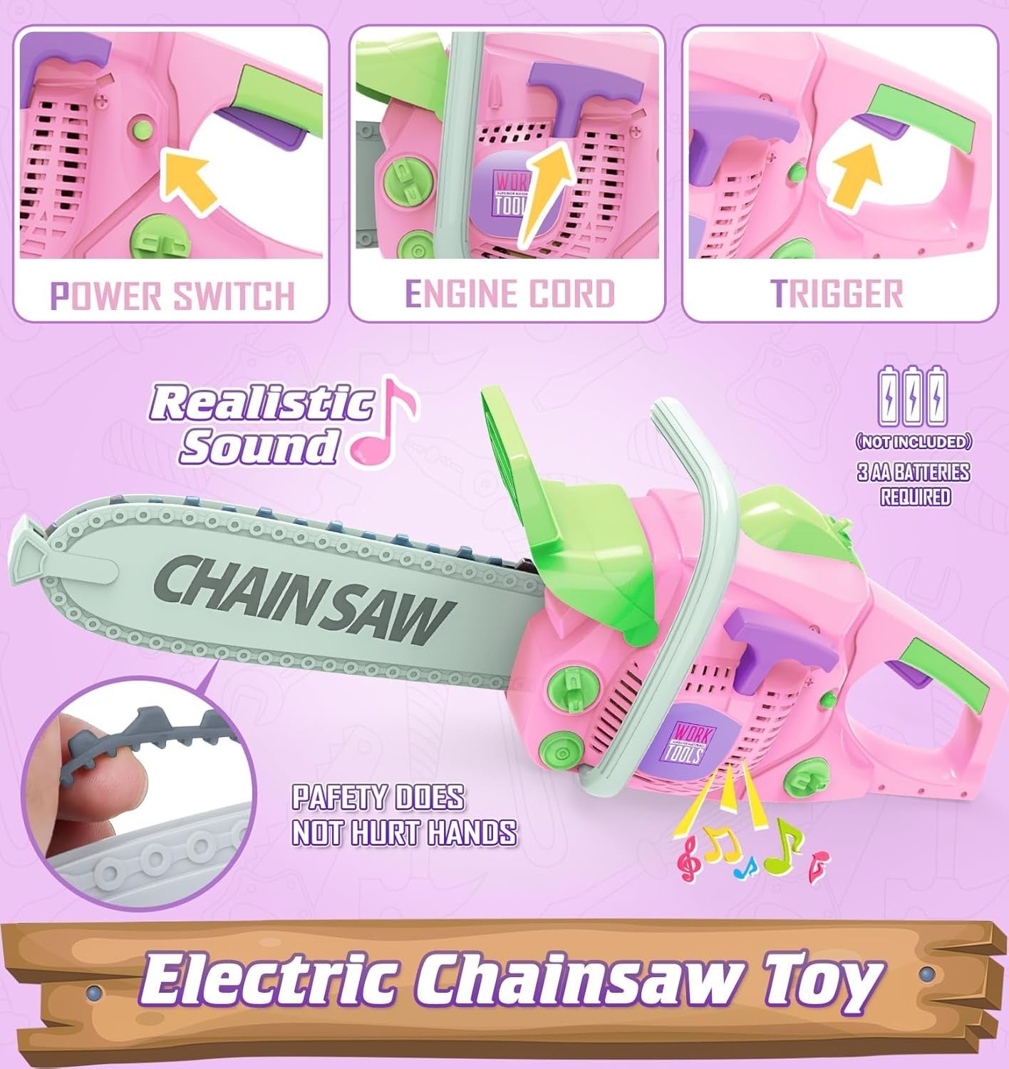 Set di attrezzi per bambini attrezzi giocattolo per giochi di finzione utensili