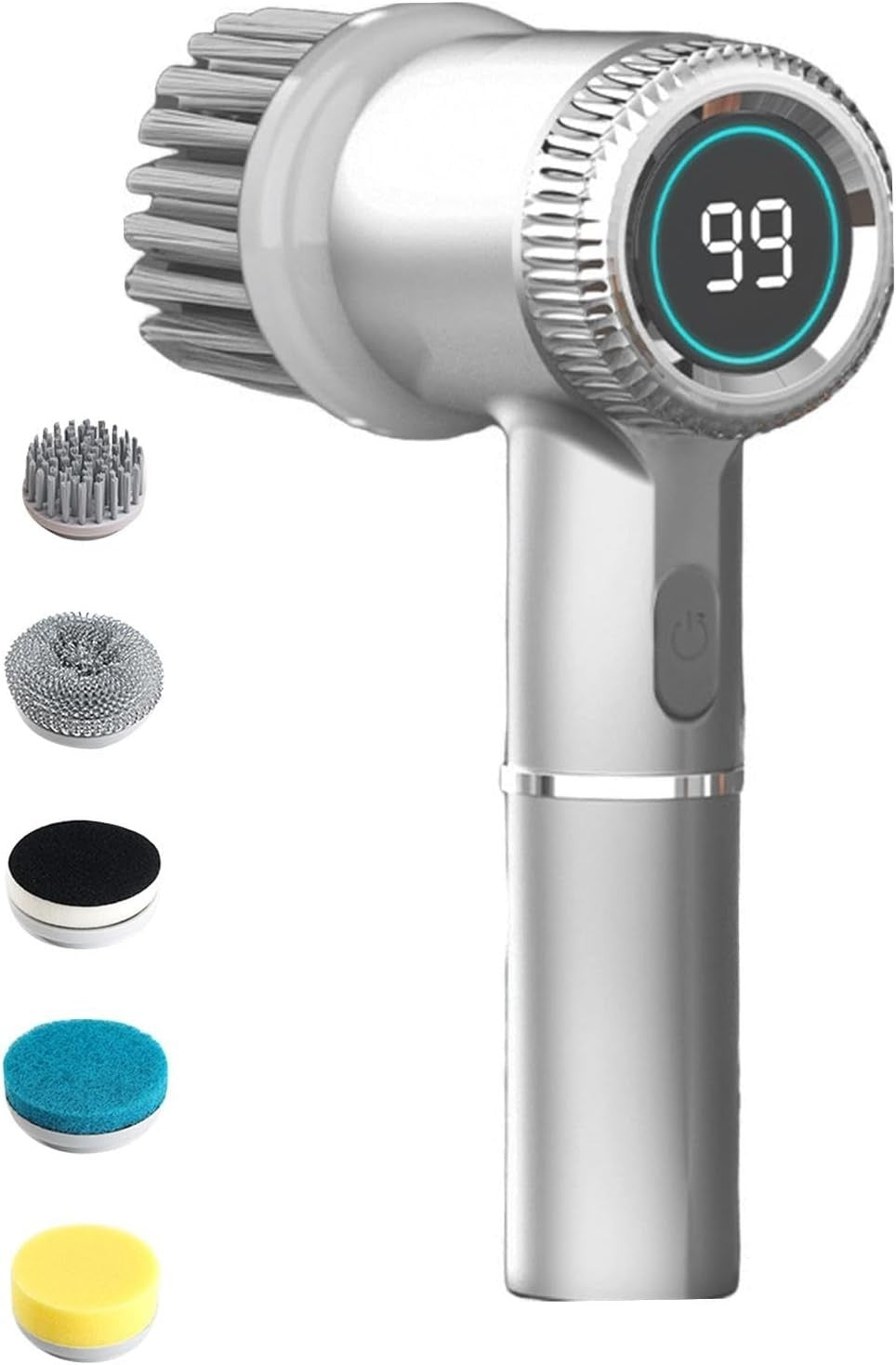 Spazzola rotante per la pulizia 5 spazzole per la pulizia sostituibili senza fil