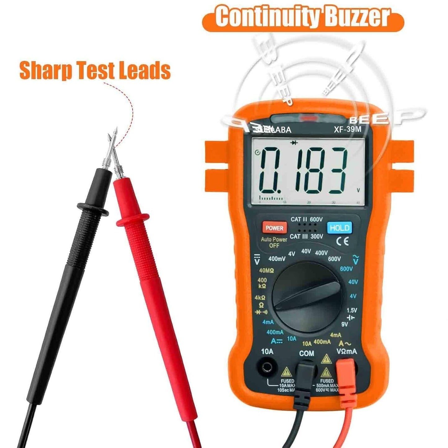 Multimetro digitale intelligente 400 V CA CC 4000 punti TRMS