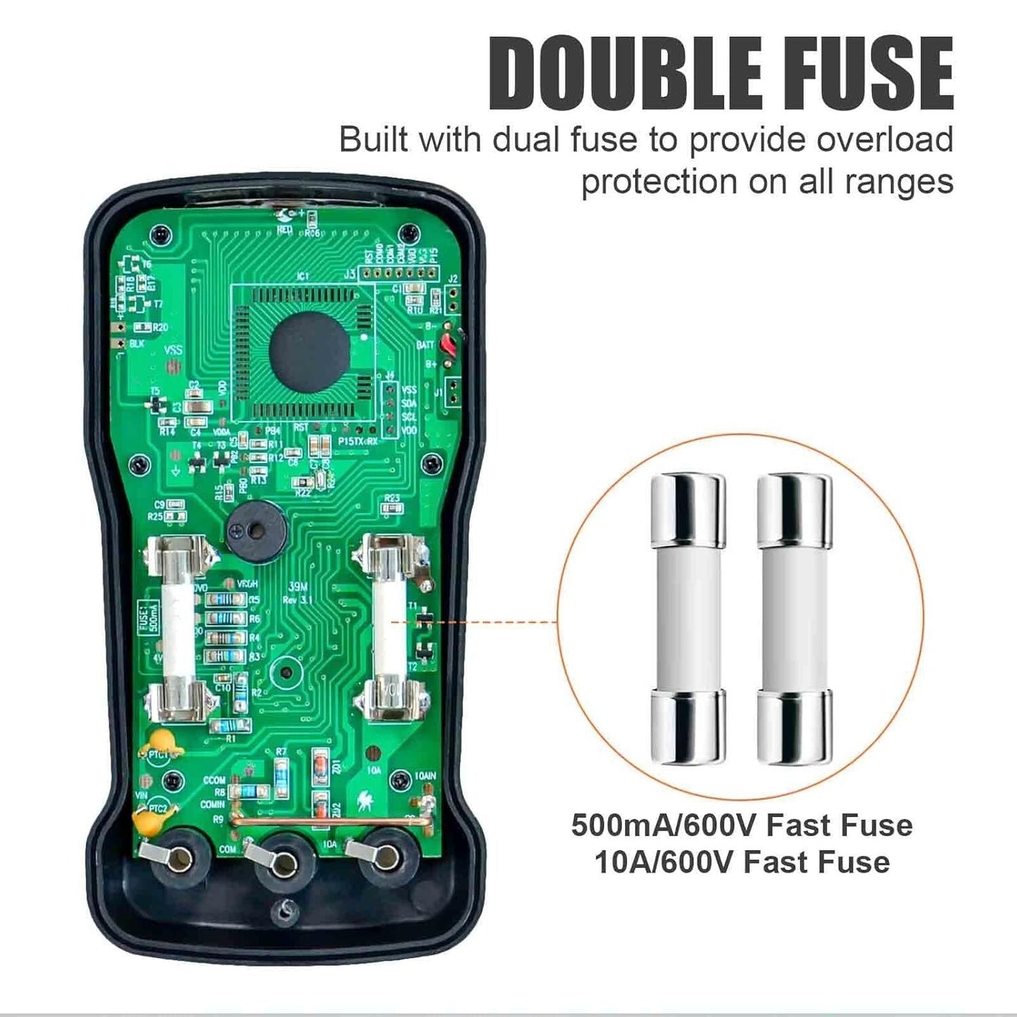 Multimetro digitale intelligente 400 V CA CC 4000 punti TRMS