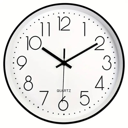 Orologio da parete al quarzo moderno da 12 pollici numeri arabi silenzioso