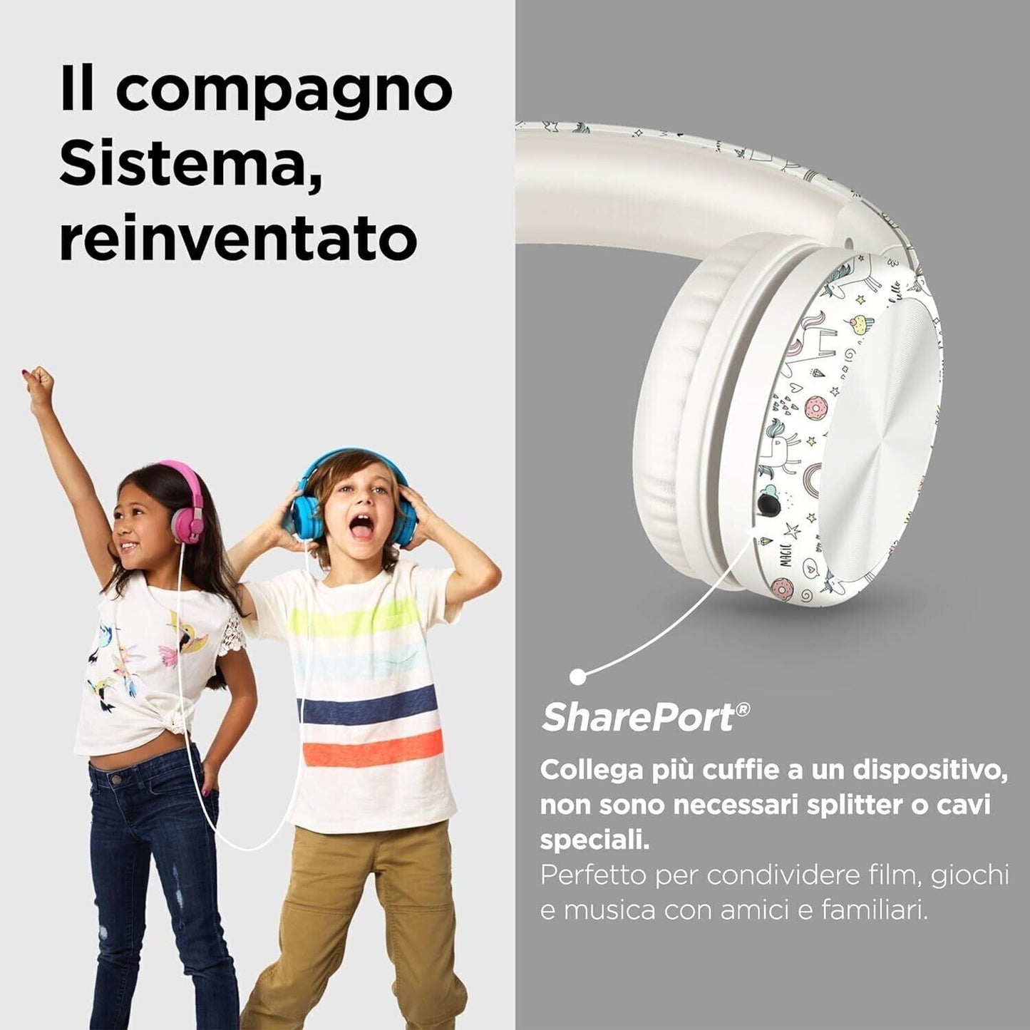 Lilgadgets Connect+Pro Cuffie per ragazze per la scuola - Progettate pensando