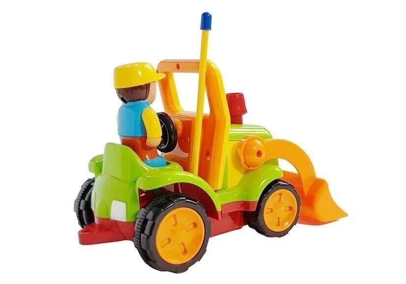 JAKMEAN Trattore giocattolo Lovely Cartoon Truck, Escavatore telecomandato
