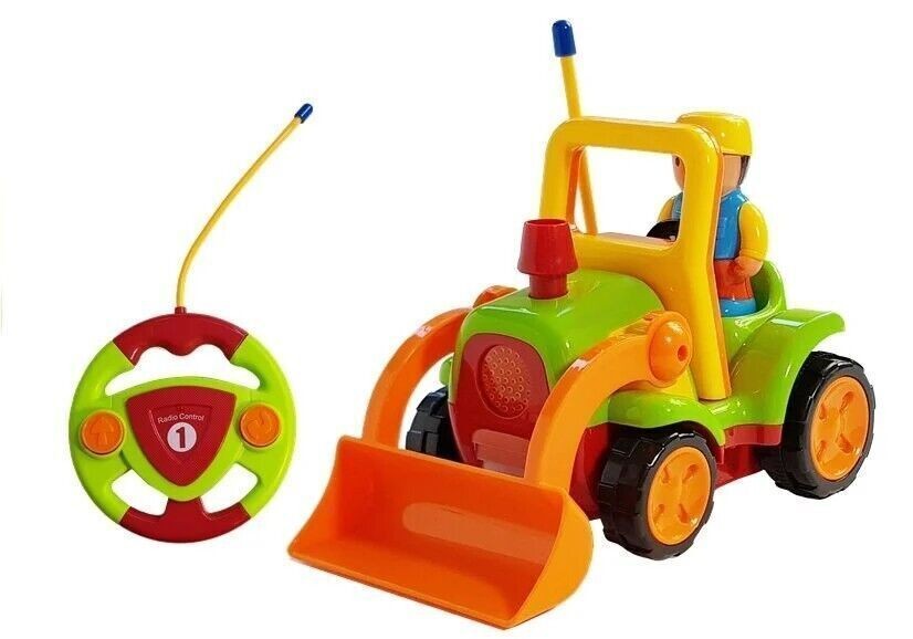 JAKMEAN Trattore giocattolo Lovely Cartoon Truck, Escavatore telecomandato