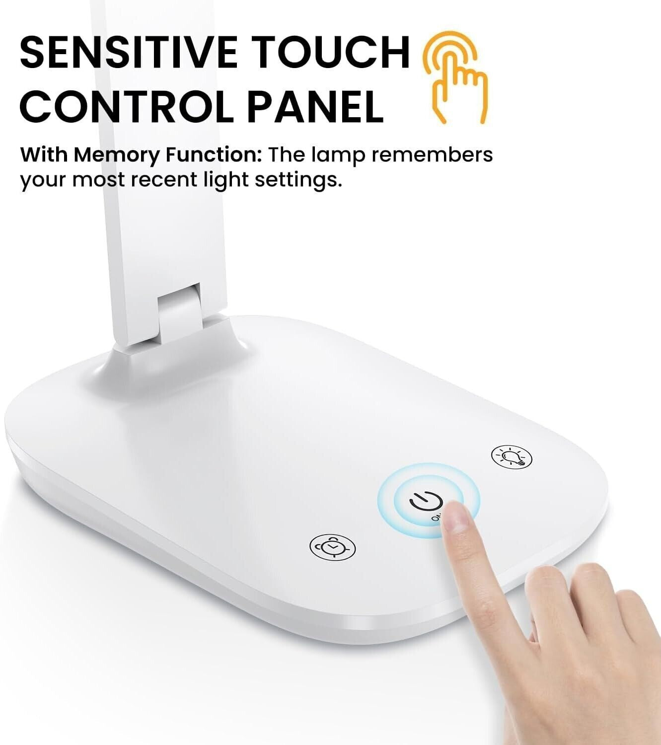 Lampada da Scrivania, Pieghevole Lampada Scrivania LED con Filo USBC, Dimmer