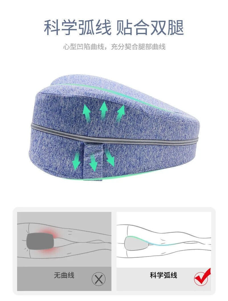 Cuscino Per Gambe Memory Foam Supporto Ortopedico Ginocchia Schiena