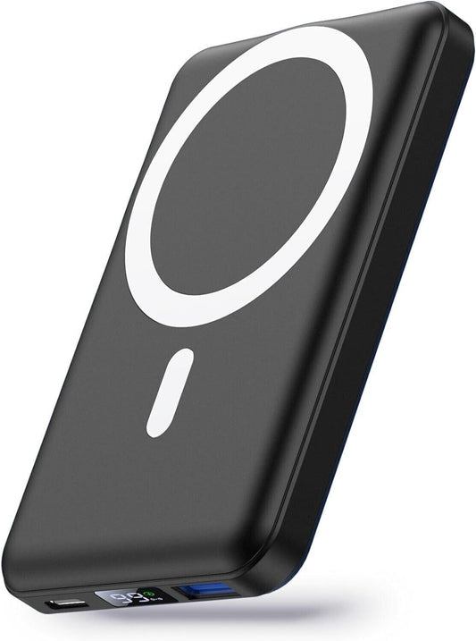 Power Bank 10000mAh, Yiisonger Caricabatterie Portatile Magnetico Wireless