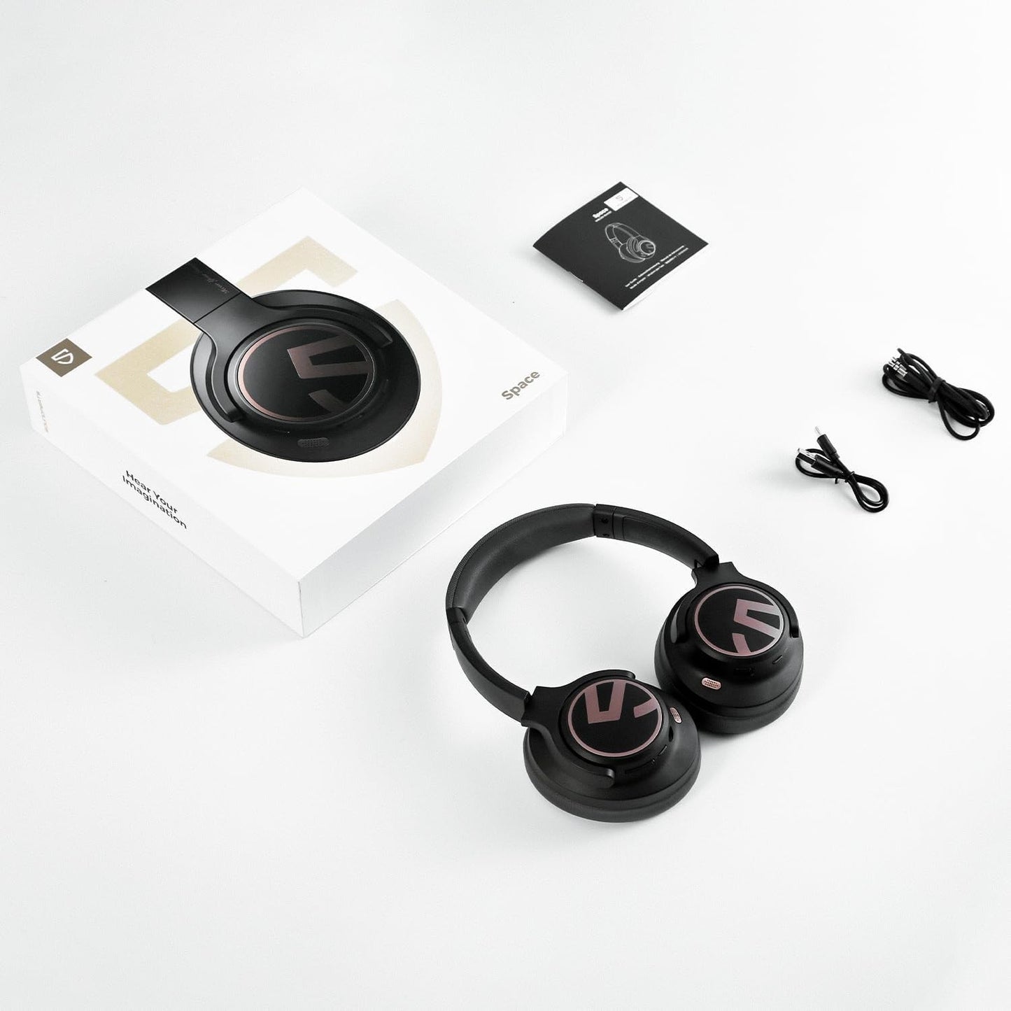 Cuffie wireless SoundPEATS Space riduzione attiva del rumore 5.3 over-ear ENC
