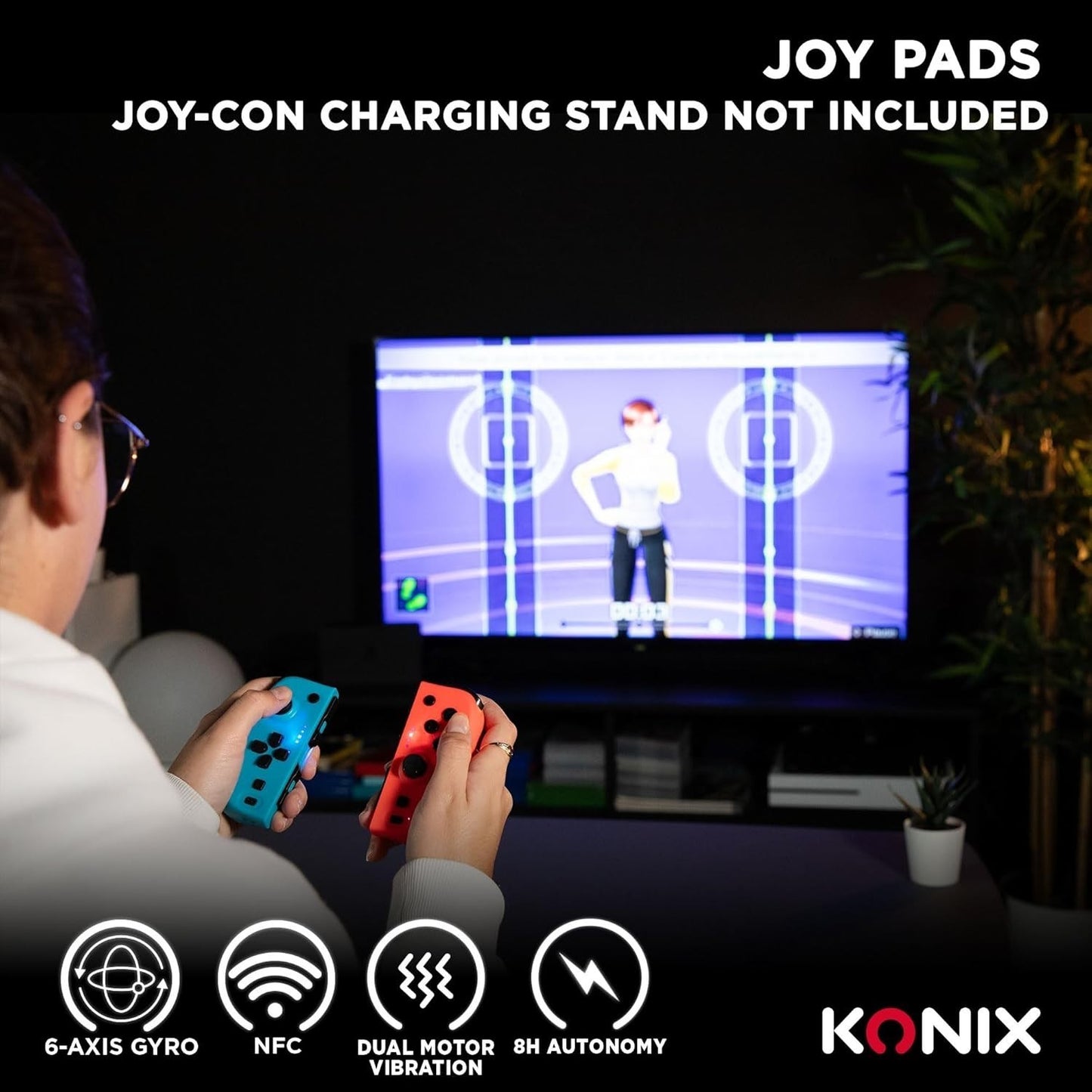 Konix Controller Joypads per Nintendo Switch e Switch OLED  Autonomia 8 h vibraz