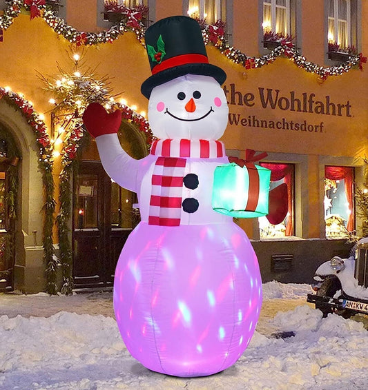 Pupazzo di Neve Gonfiabile 1,8 metri Decorazione natalizia - Natale