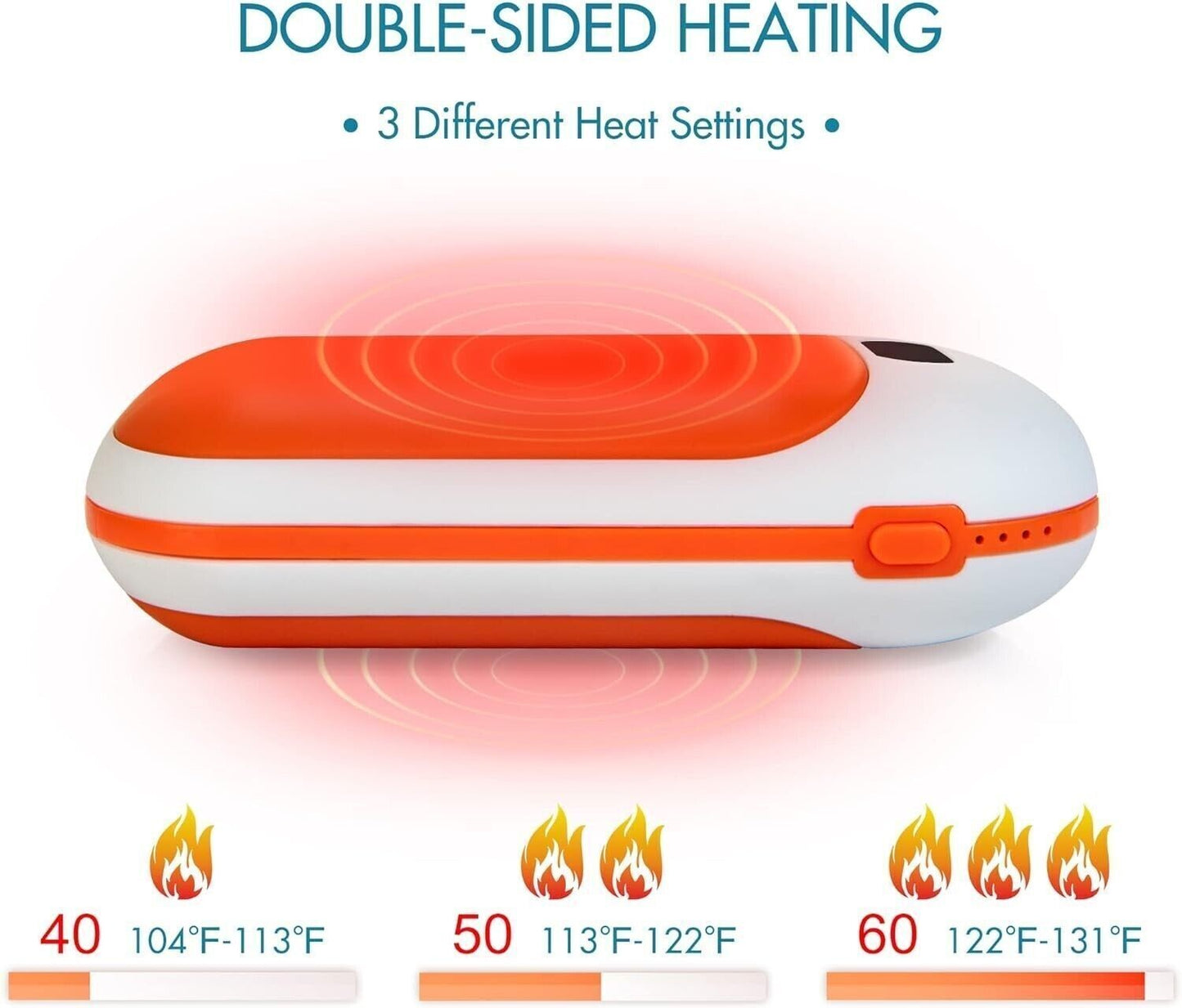 Scaldamani ricaricabile, riscaldatore tascabile elettrico portatile