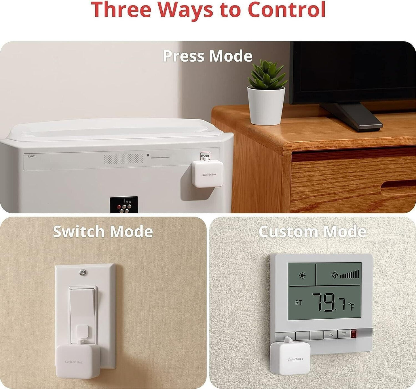 SwitchBot Interrutore Robot Intelligente, Controllo APP Bluetooth o Timer