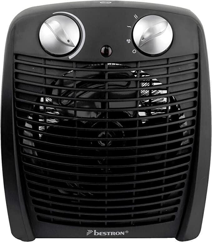 Bestron AFH211B Termo Ventilatore, 2000 W, Plastic, Nero
