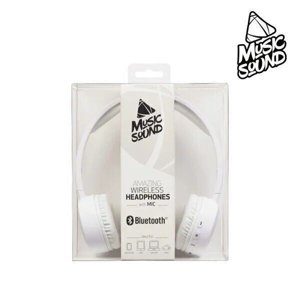 Cellularline Music Sound Incredibili cuffie wireless con microfono - bianche