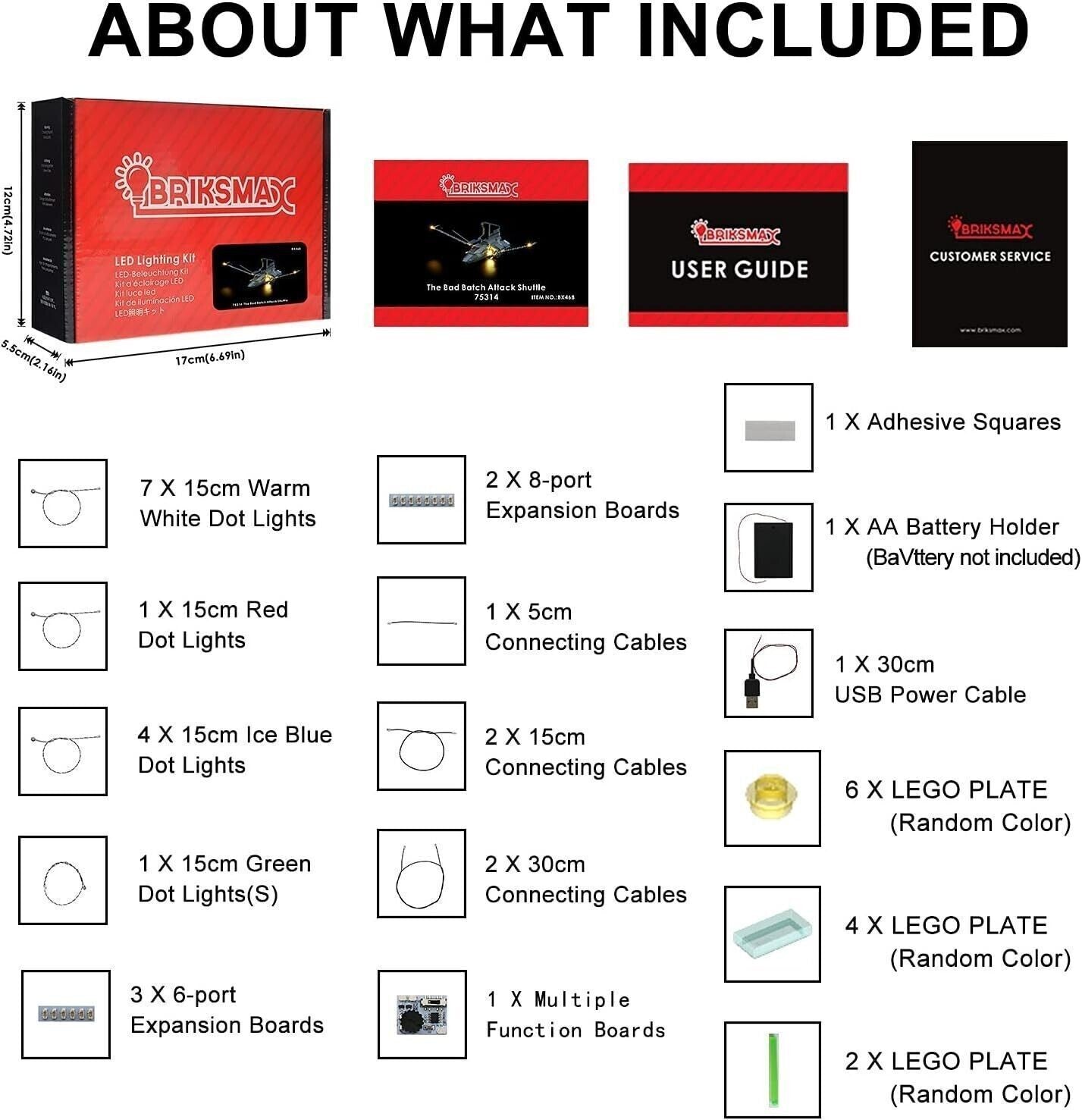 BRIKSMAX Kit di Illuminazione a LED per Lo Shuttle Bad Batch Attack