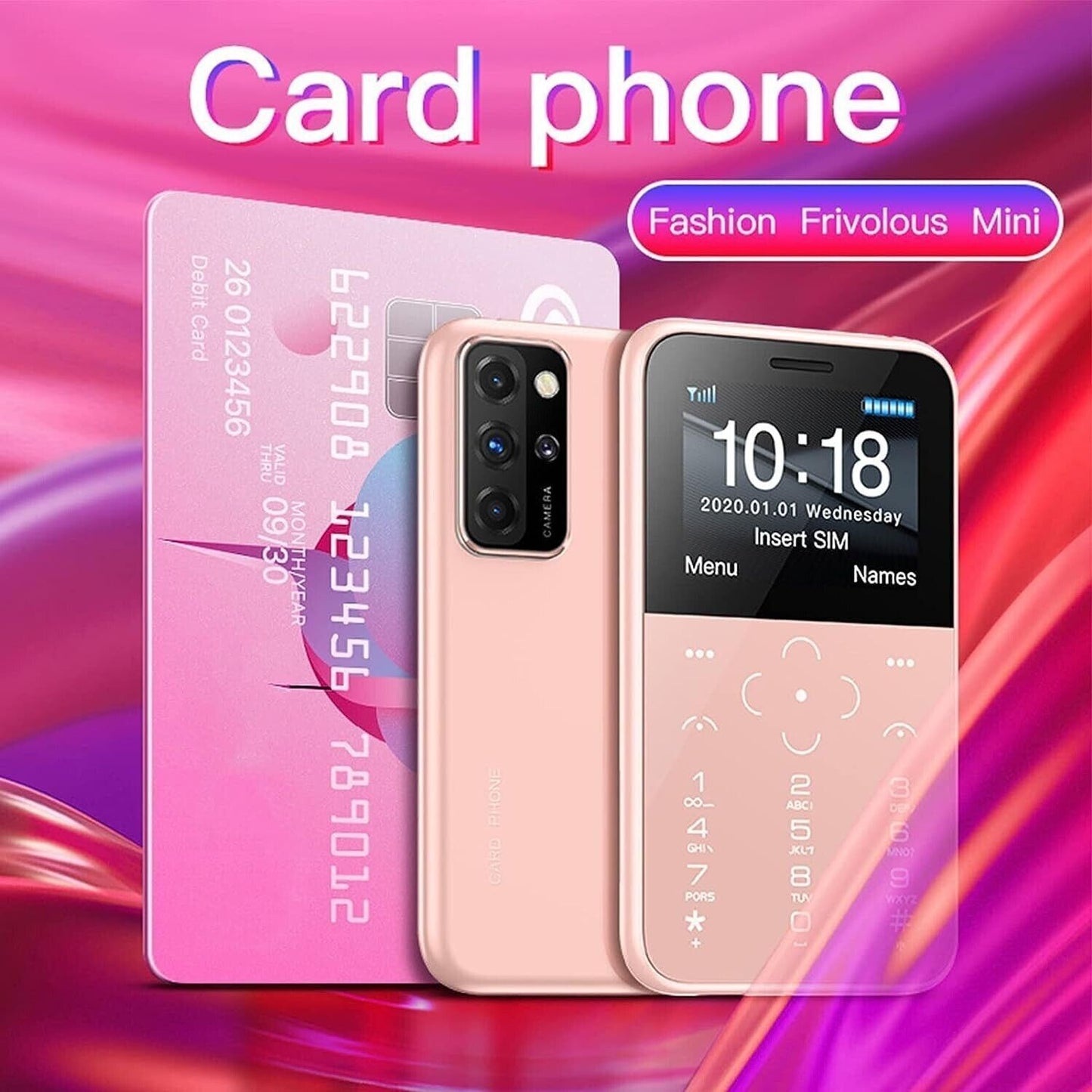 SOYES S10P Mini Cellulare 2G GSM 800mAh 1.7" Dual SIM Card Telefono Ultra