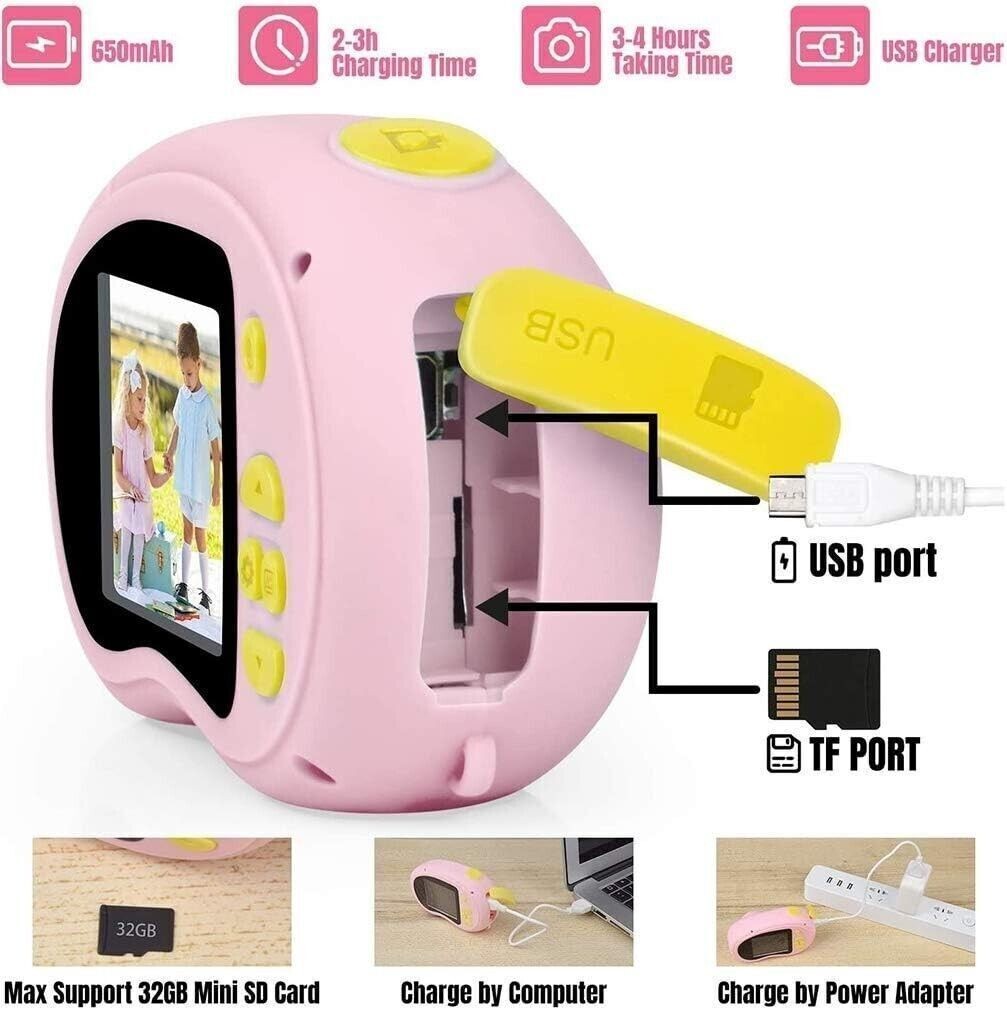 Macchina Fotografica per Bambini 1080P Portatile Videocamera Mini
