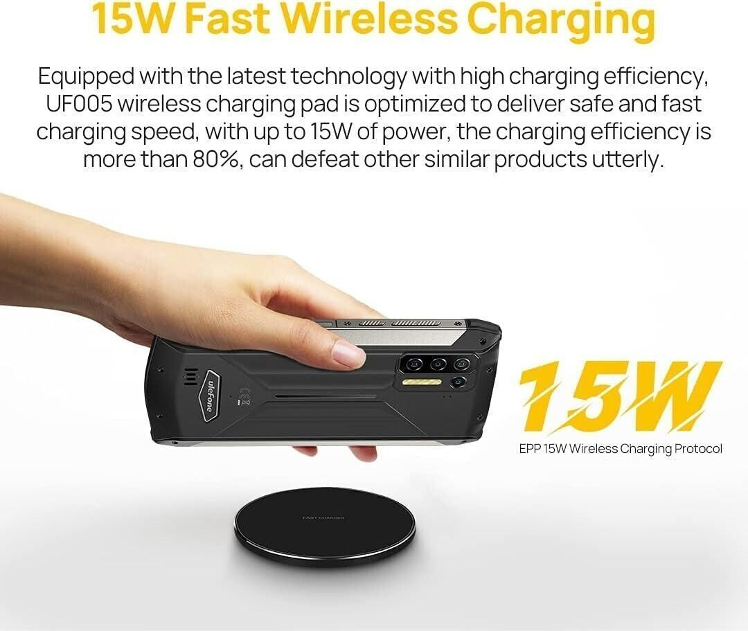 Caricabatterie Wireless Pad di Ricarica Wireless Veloce da 15 W Chip