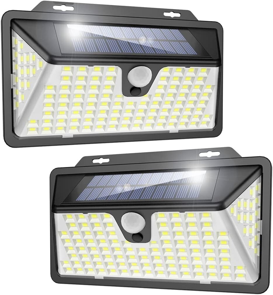Luci di sicurezza solari 2 Kaulsoue per esterni con sensore di movimento Lampada