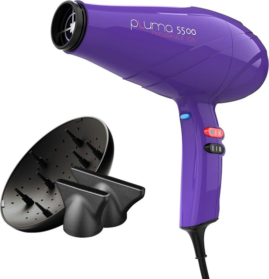Asciugacapelli Pluma 5500 Endurance Ion GA.MA Italy Professional Viola