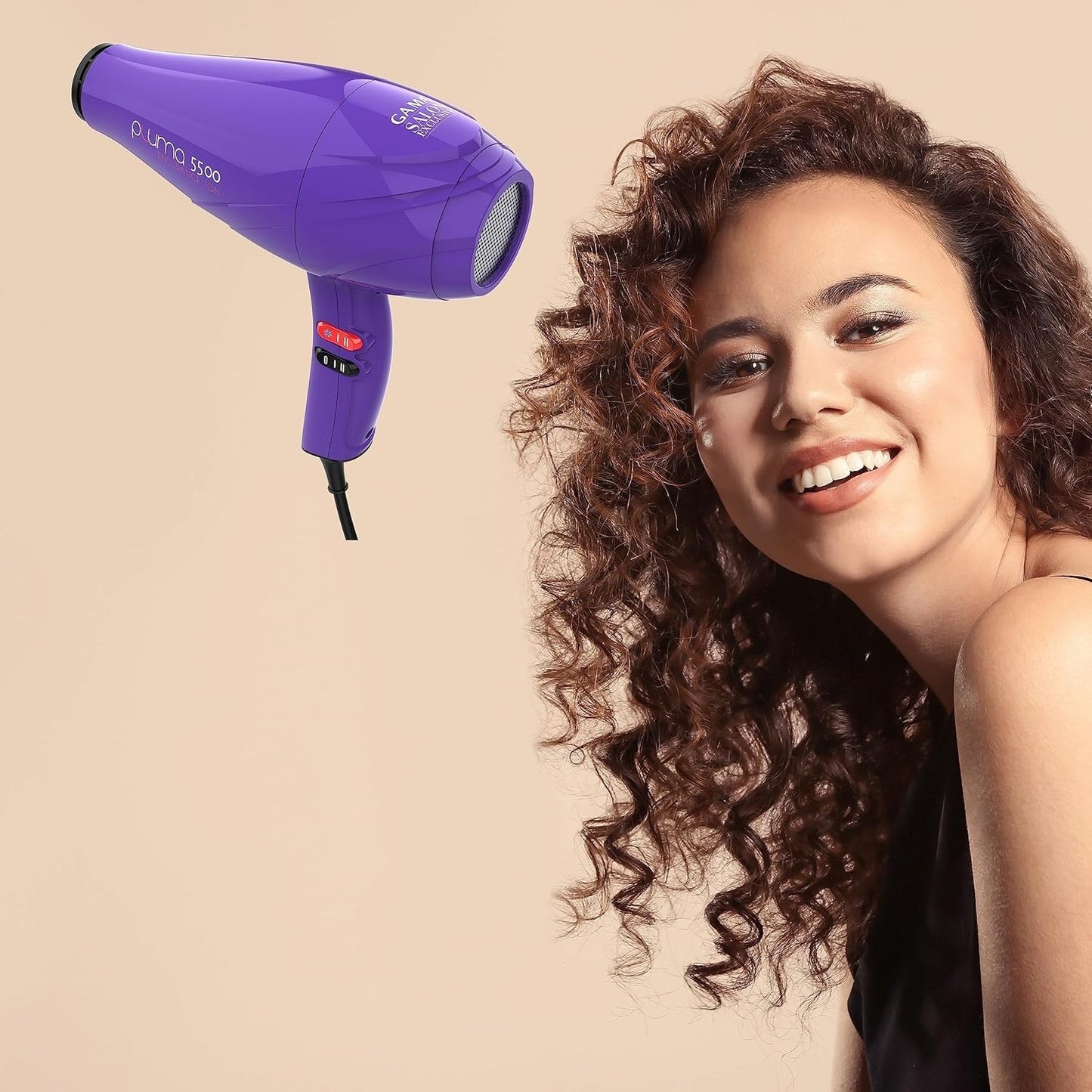 Asciugacapelli Pluma 5500 Endurance Ion GA.MA Italy Professional Viola