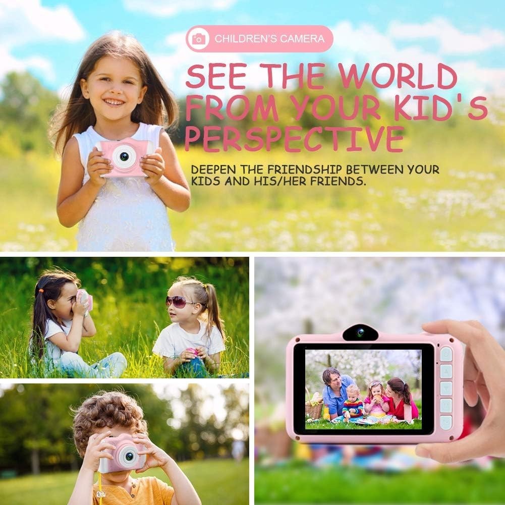 Fotocamere digitali per bambini con schermo grande da 3,5 pollici risoluzione HD