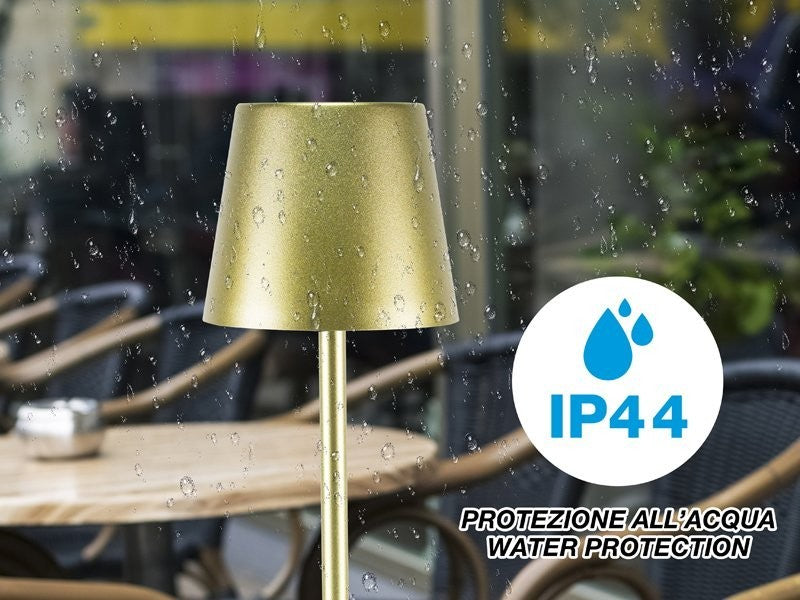 Lampada da Tavolo Senza Fili 2in1 Adattatore per bottiglie incluso Bper