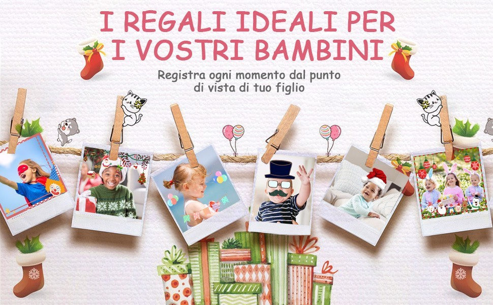 Fotocamere digitali per bambini con schermo grande da 3,5 pollici risoluzione HD