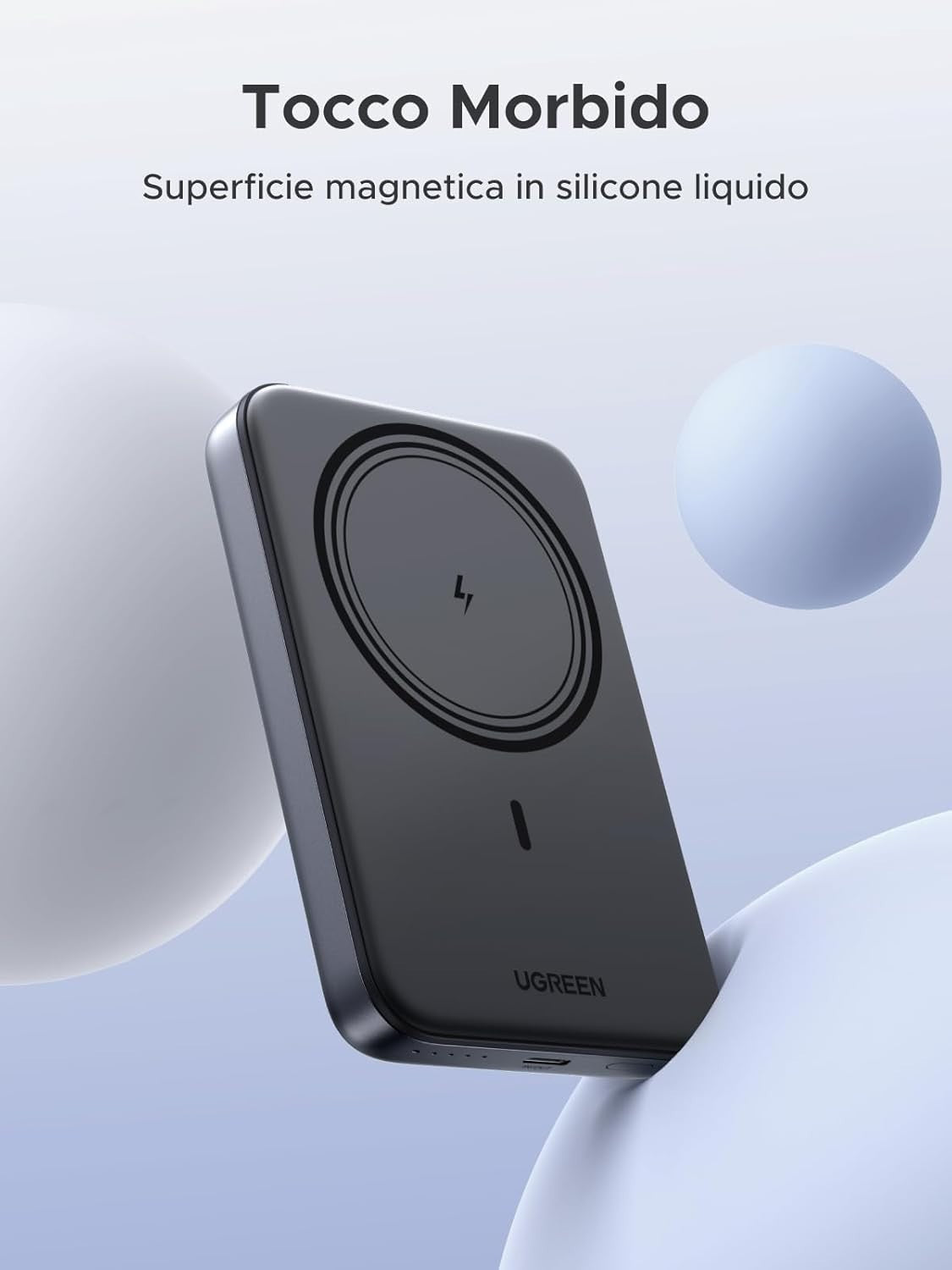 Power Bank Magnetico 10000 mAh UGREEN Nexode Caricabatterie Wireless Portatile