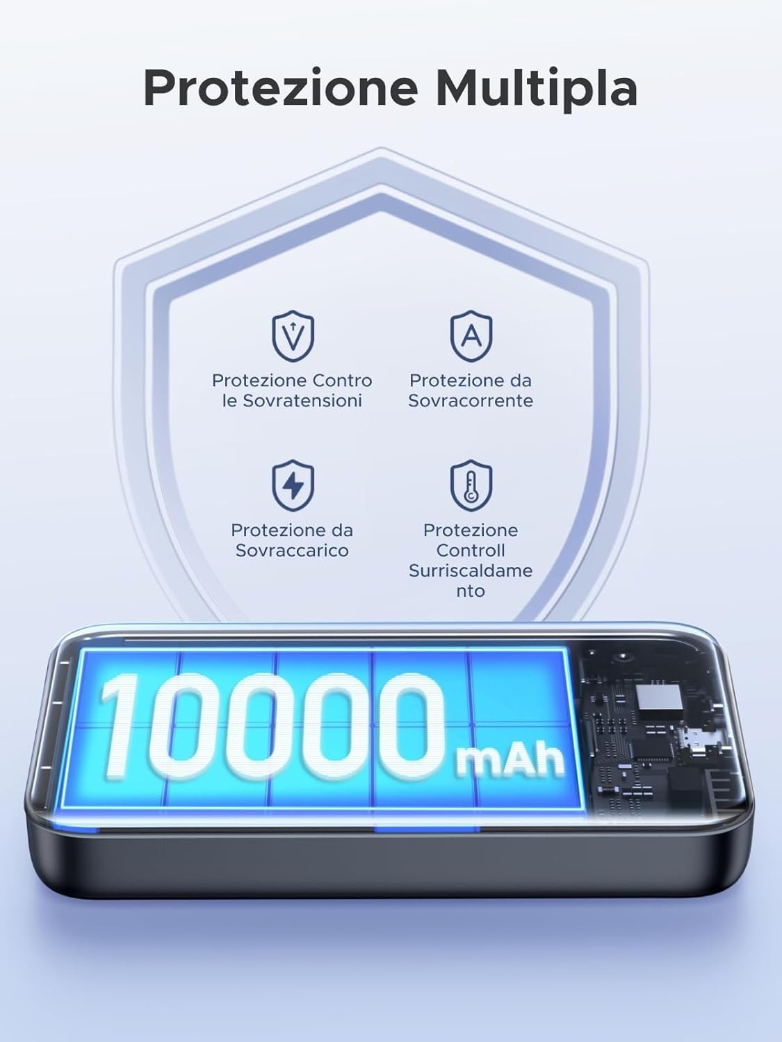 Power Bank Magnetico 10000 mAh UGREEN Nexode Caricabatterie Wireless Portatile