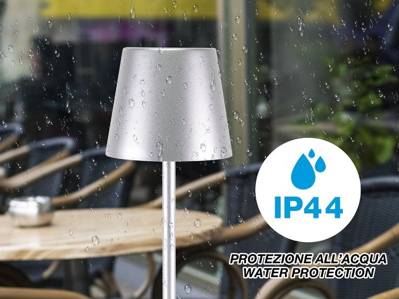 Lampada da Tavolo Senza Fili 2in1 Adattatore per bottiglie incluso Bper