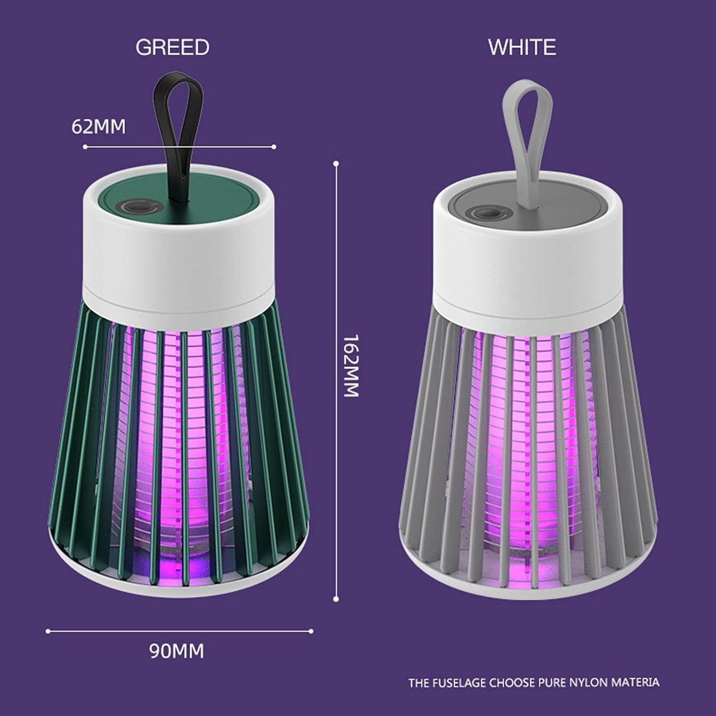 Lampada antizanzare portatile elettronica per uso domestico BG-002 LED-UV 368nm