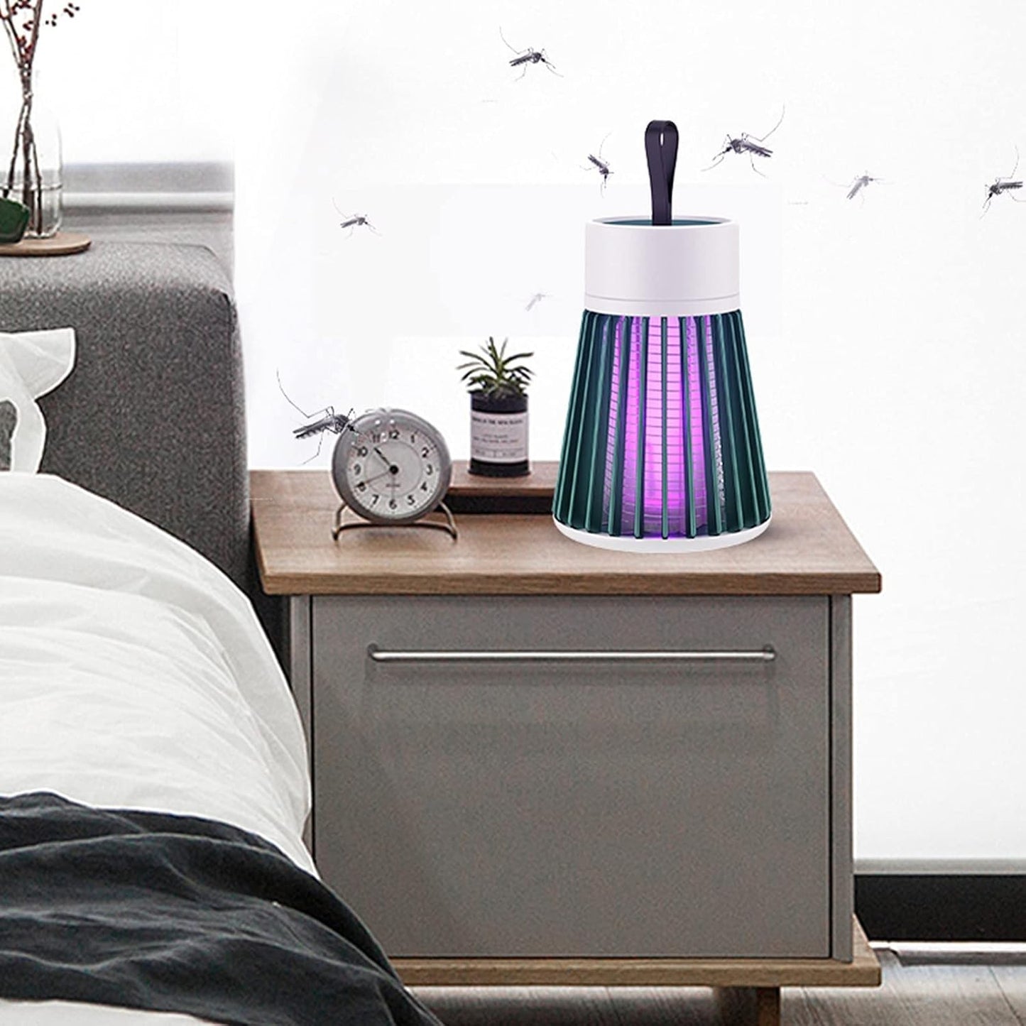 Lampada antizanzare portatile elettronica per uso domestico BG-002 LED-UV 368nm