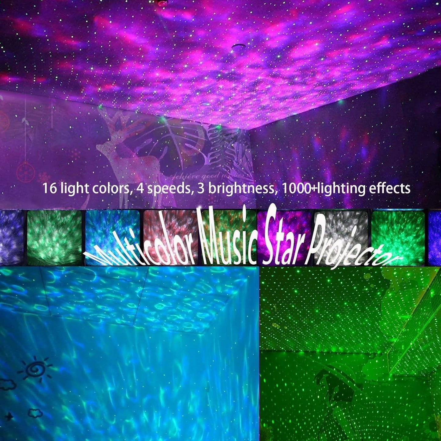 Proiettore di stelle easeking proiettore luci galattiche altoparlante Bluetooth