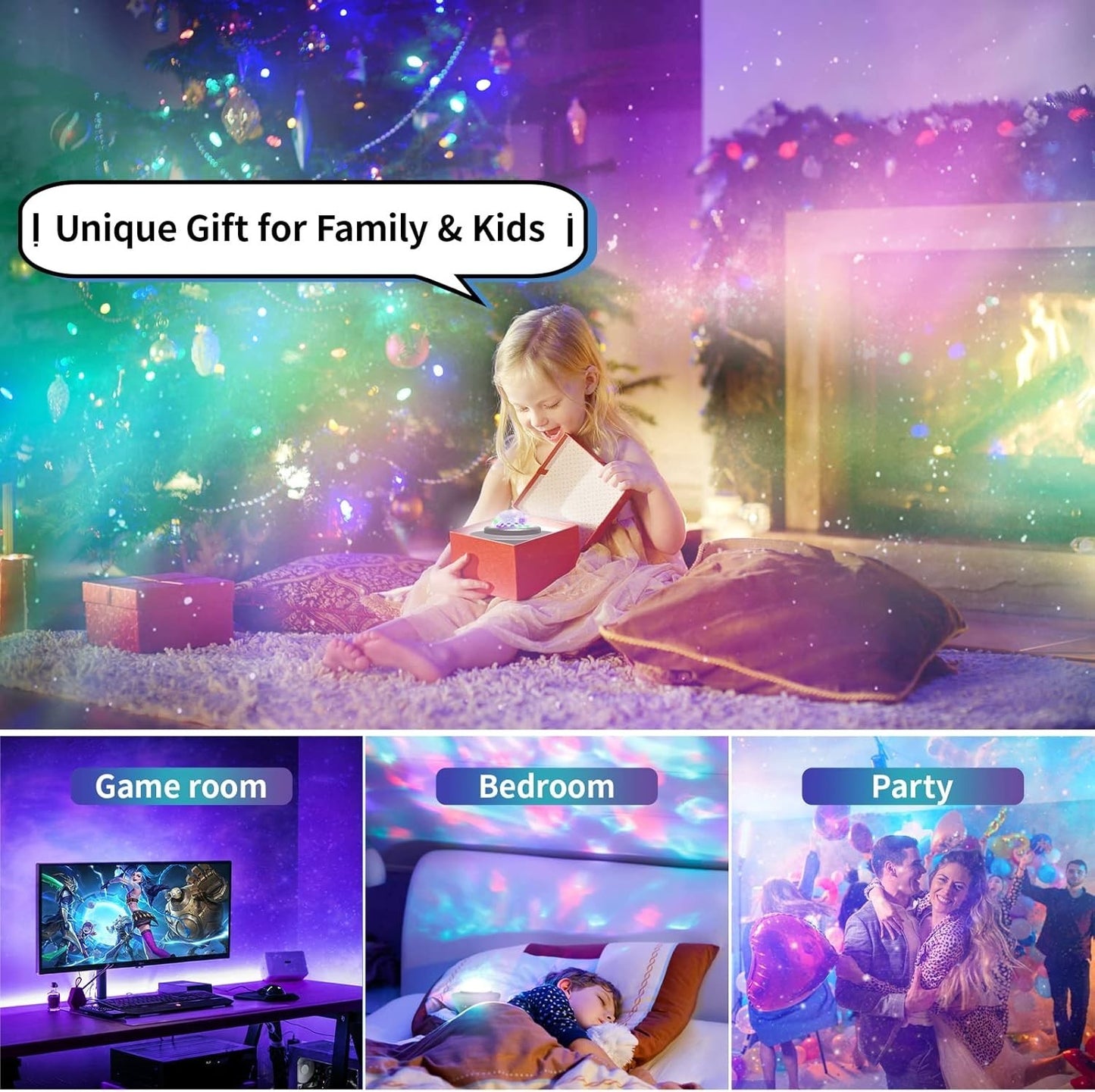 Proiettore di stelle easeking proiettore luci galattiche altoparlante Bluetooth