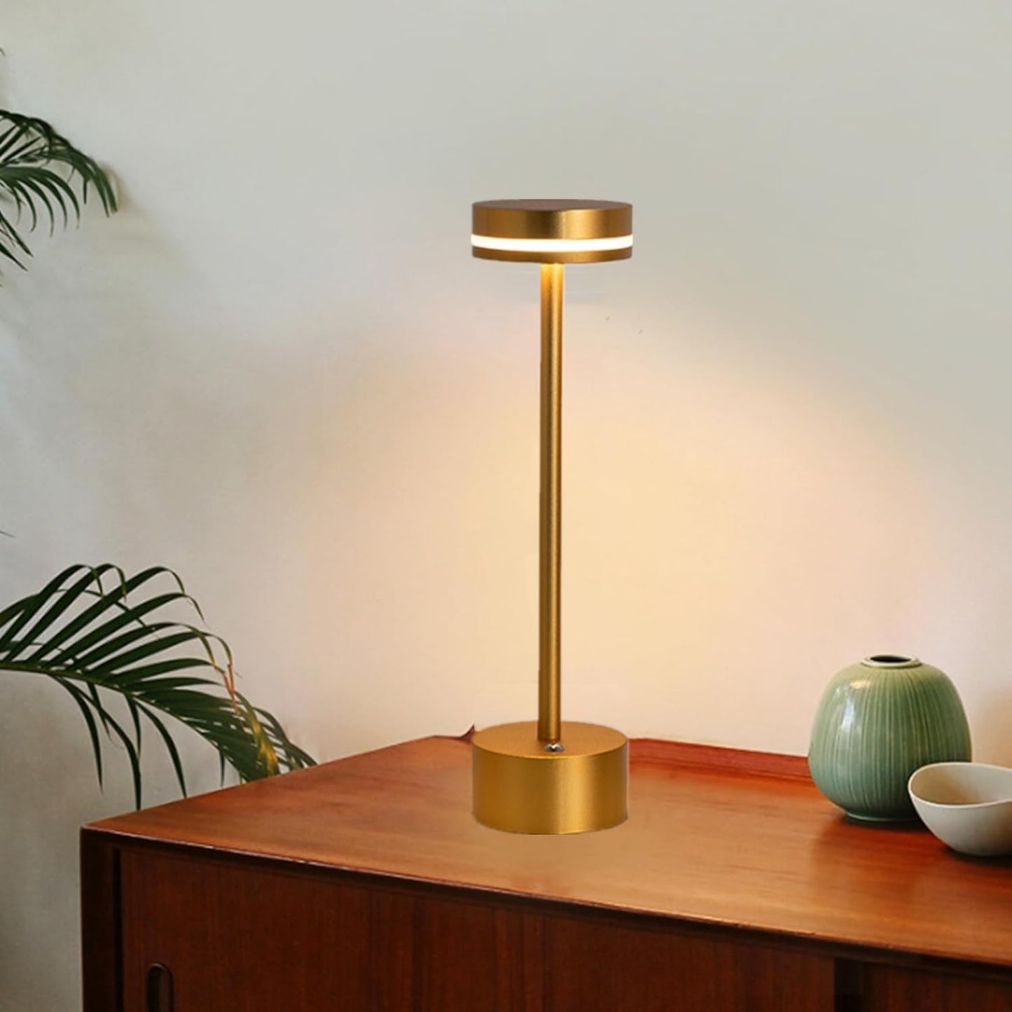 Lampada da tavolo senza fili a  batteria a 3 colori regolabili dimmerabile touch