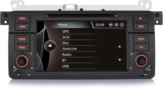 Autoradio iFreGo 7 pollici 1 DIN touch screen per BMW 3 E46 radio Autolink (Q7z)