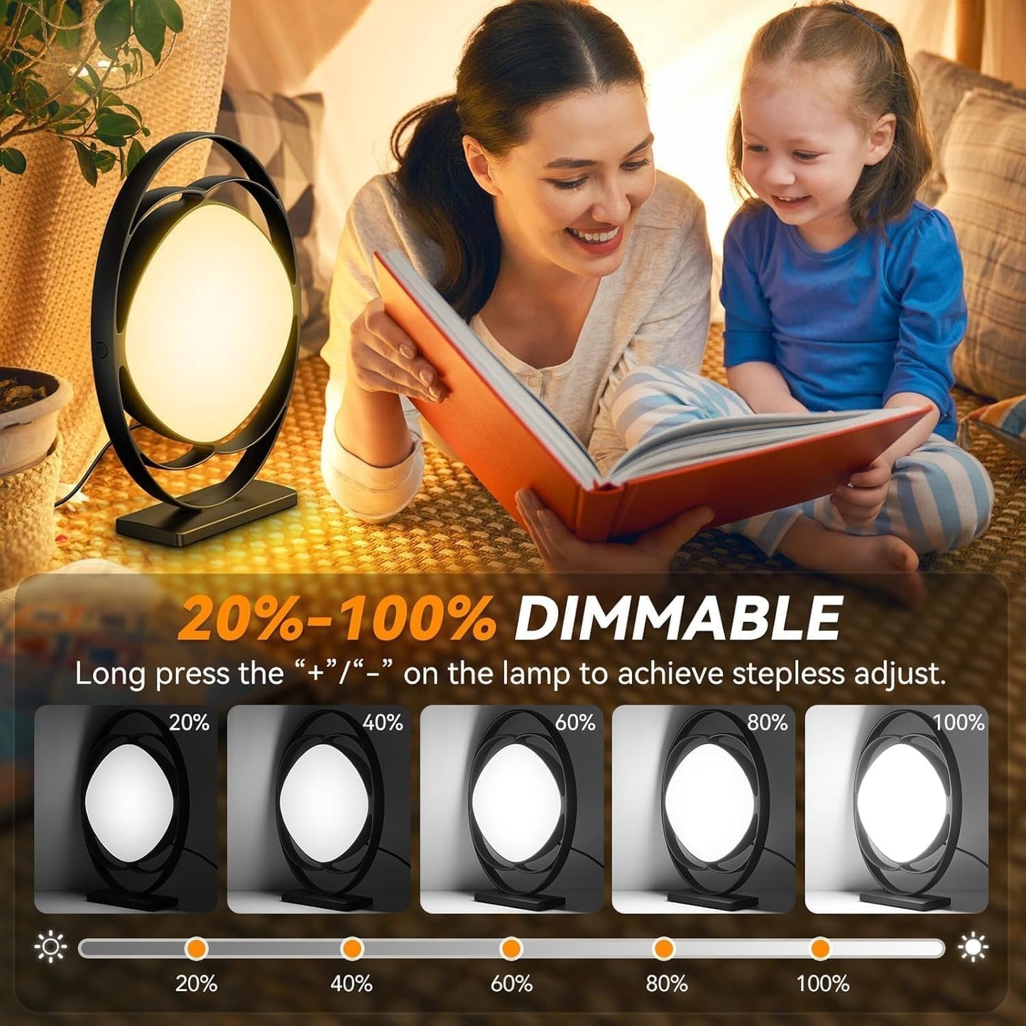 Lampada terapeutica Wopigh da 10000 Lux con luce diurna, senza raggi UV
