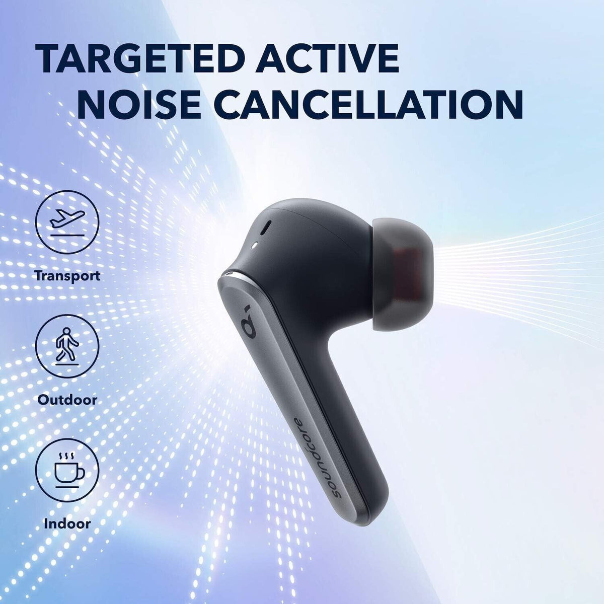 Soundcore Liberty Air 2 Pro Auricolari Bluetooth ANC 6 Mic 26h Wireless TWS Nero